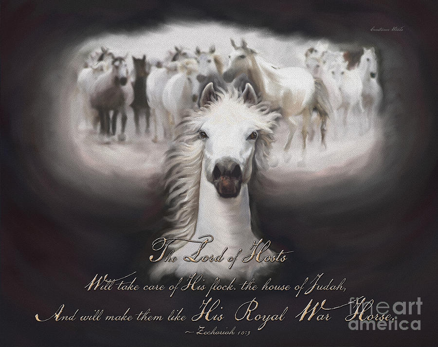 Royal War Horse Digital Art by Constance Woods