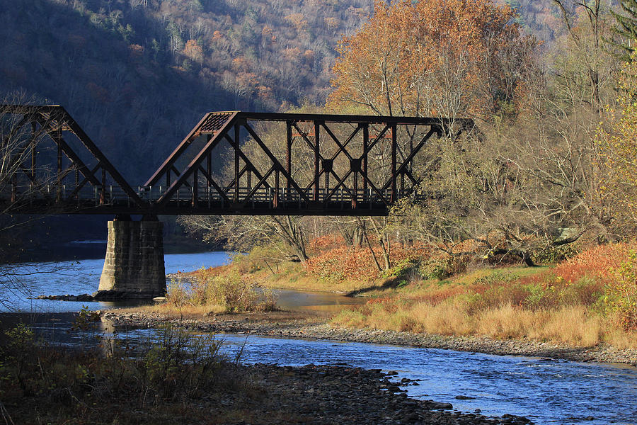 RR Bridge over Pine Creek Photograph by David Kipp