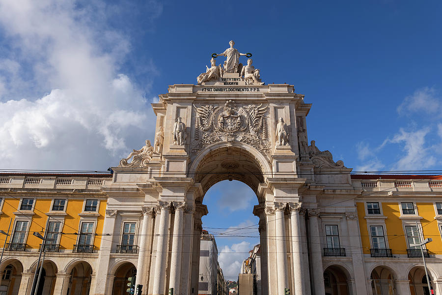 Rua Augusta Arch In Lisbon, Portugal Photograph by Artur Bogacki