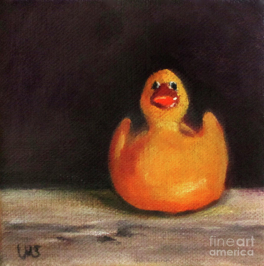 Rubber Duckie Painting by Ulrike Miesen-Schuermann