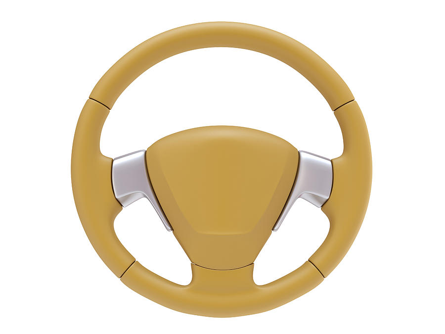 Rubber Sport Steering wheel Photograph by CGinspiration