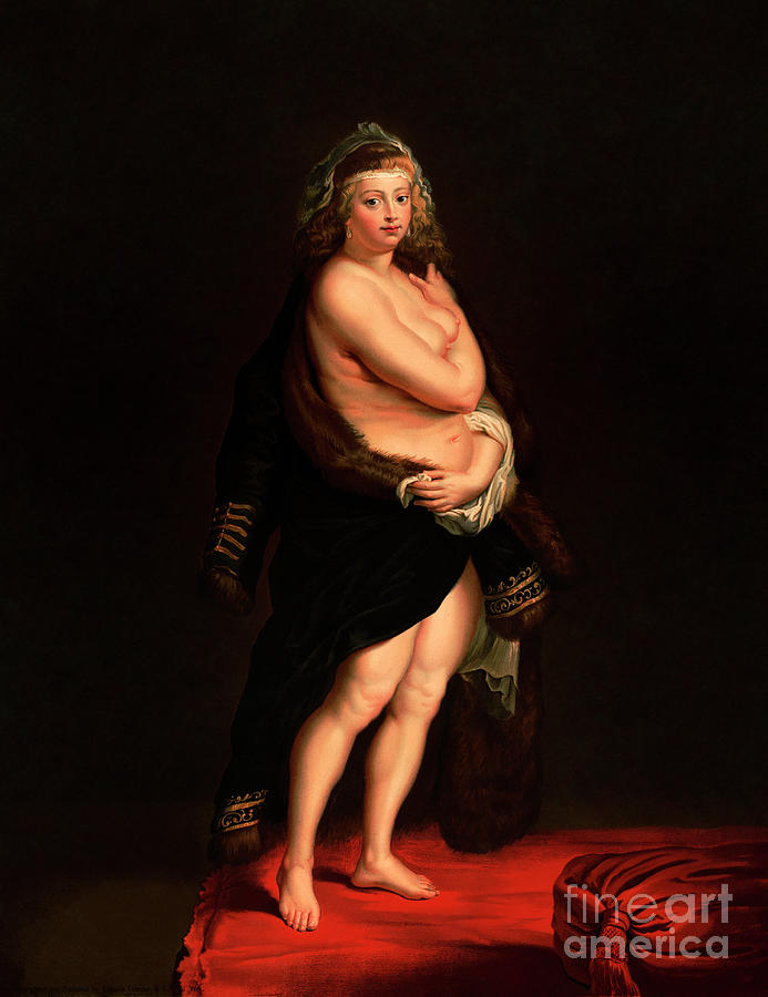 Rubens Wife - Helena Fourment - Peter Paul Rubens Painting by Sad Hill - Bizarre Los Angeles Archive
