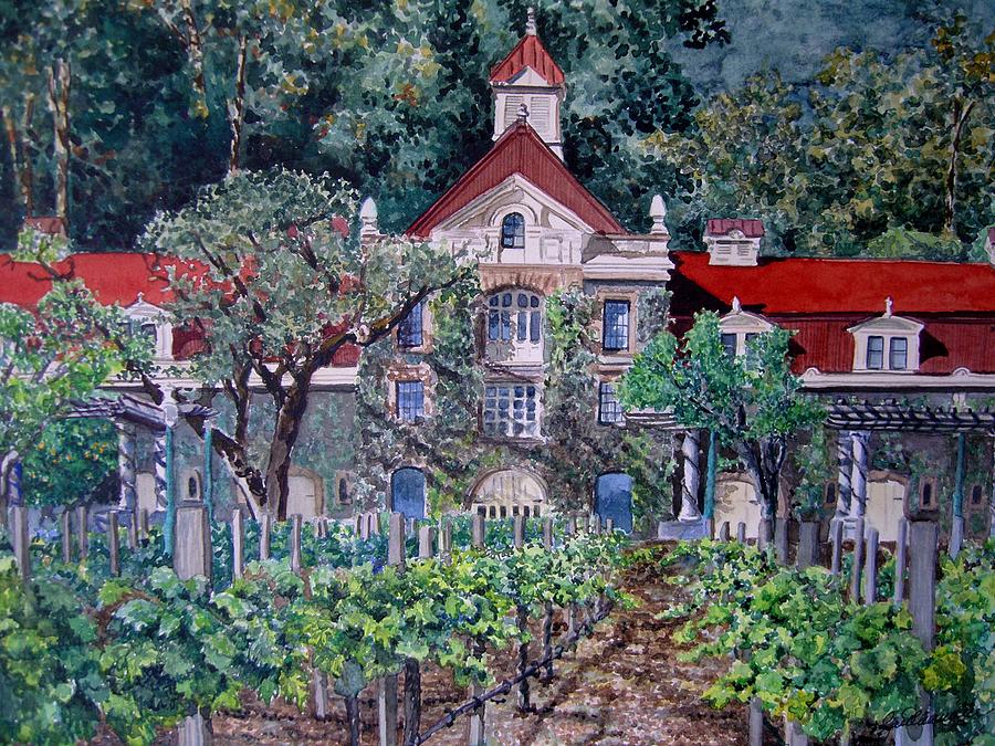 Rubicon Estates - Inglenook Painting by Gail Chandler