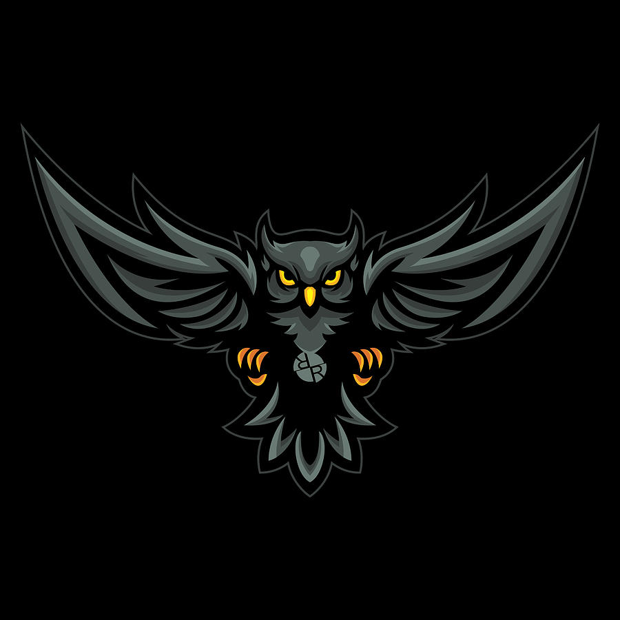 Rubino Brand Angel 1 Logo Tattoo Skull Tees Owl Bird Painting by Tony Rubino