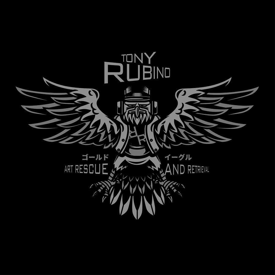 Rubino Brand Angel 1 Logo Tattoo Skull Tees Tee T-Shirt  T Shirt Bird Painting by Tony Rubino