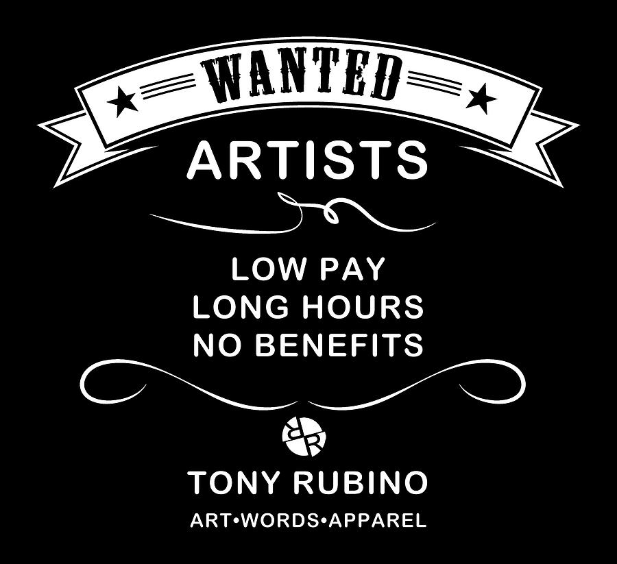 Rubino Brand Logo Original Wanted Retro Painting by Tony Rubino