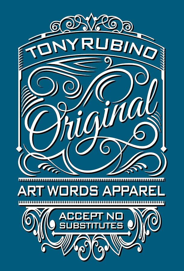Rubino Brand Logo T-Shirt T Shirt Tee Tees Original Painting by Tony Rubino