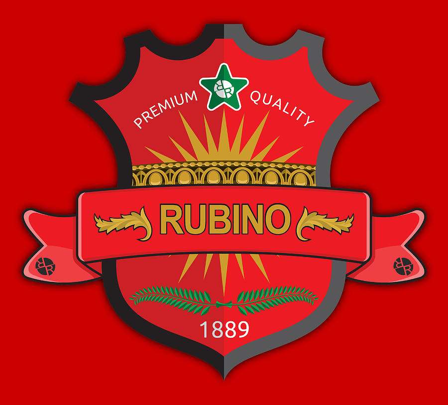 Rubino Brand Logo T-Shirt T Shirt Tee Tees Red Seal Painting by Tony Rubino