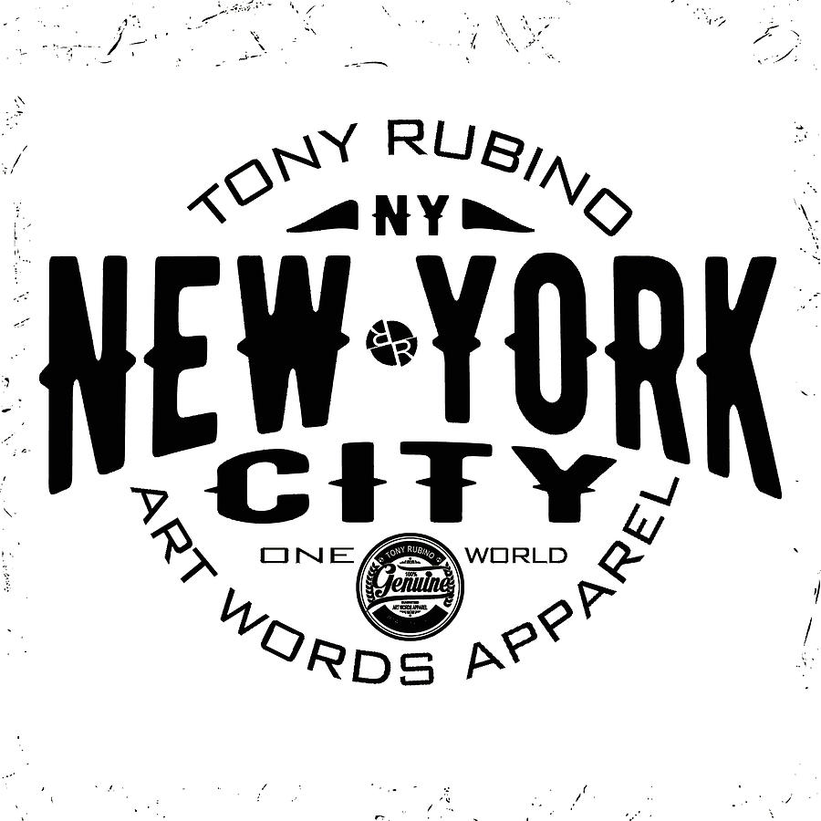 Rubino Brand New York City Tee Tees T-Shirt Painting by Tony Rubino