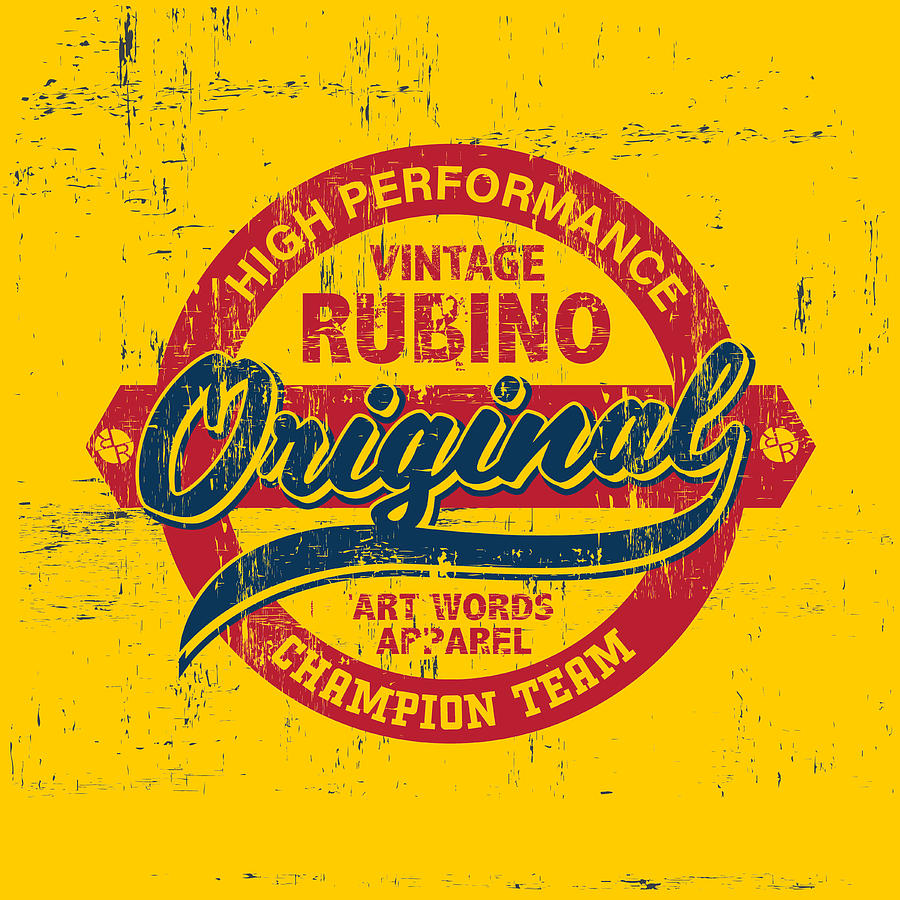 Rubino Brand Tees Tee T-Shirt T Shirt Original 1 Painting by Tony Rubino