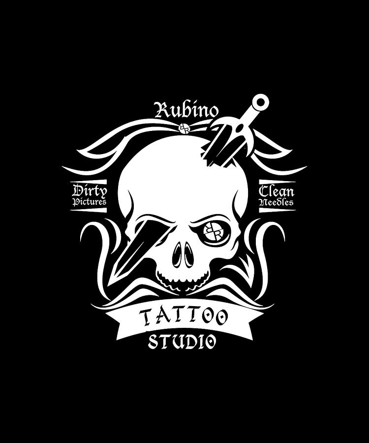 Rubino Brand Tees Tee T-Shirt T Shirt Tattoo Parlor Painting by Tony Rubino