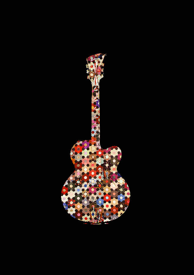 Rubino Guitar Painting by Tony Rubino