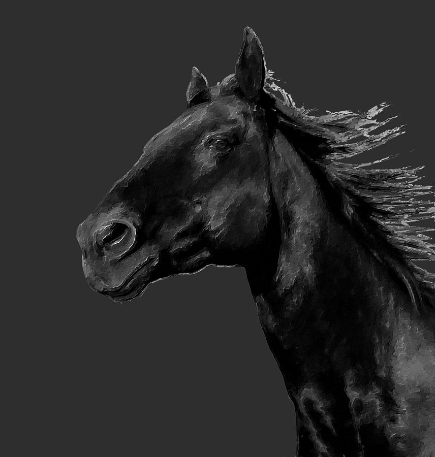 Rubino Horse Painting Painting by Tony Rubino