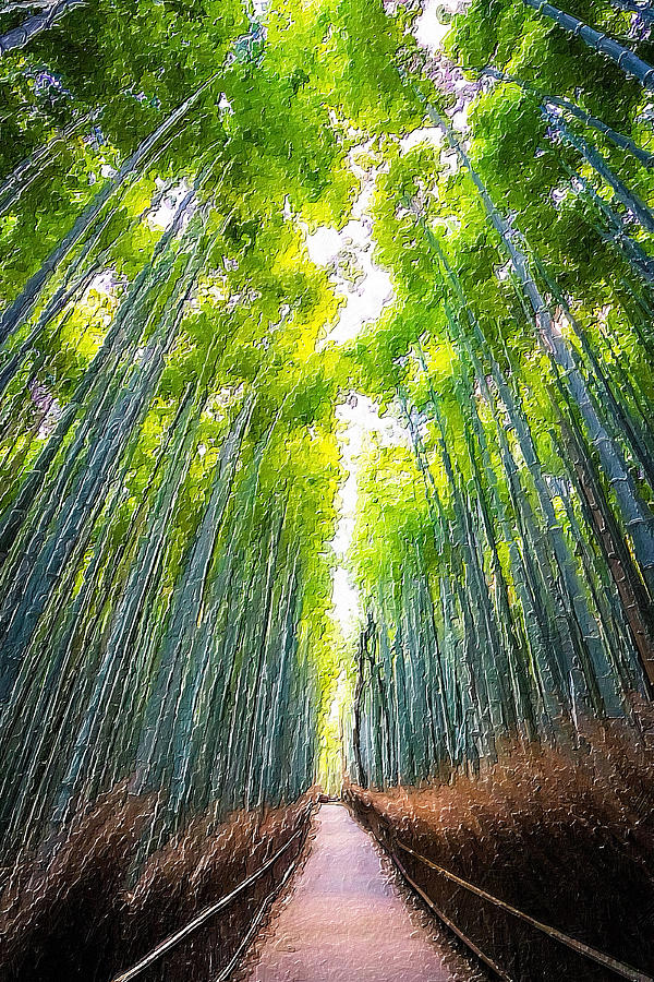 Rubino Japan Japanese Bamboo  2 Painting by Tony Rubino