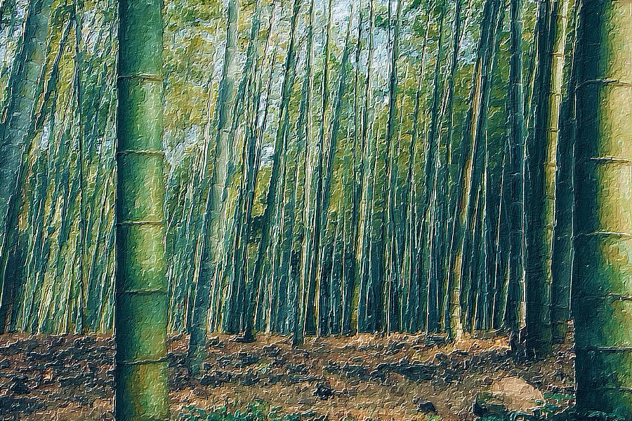 Rubino Japan Japanese Bamboo  Painting by Tony Rubino