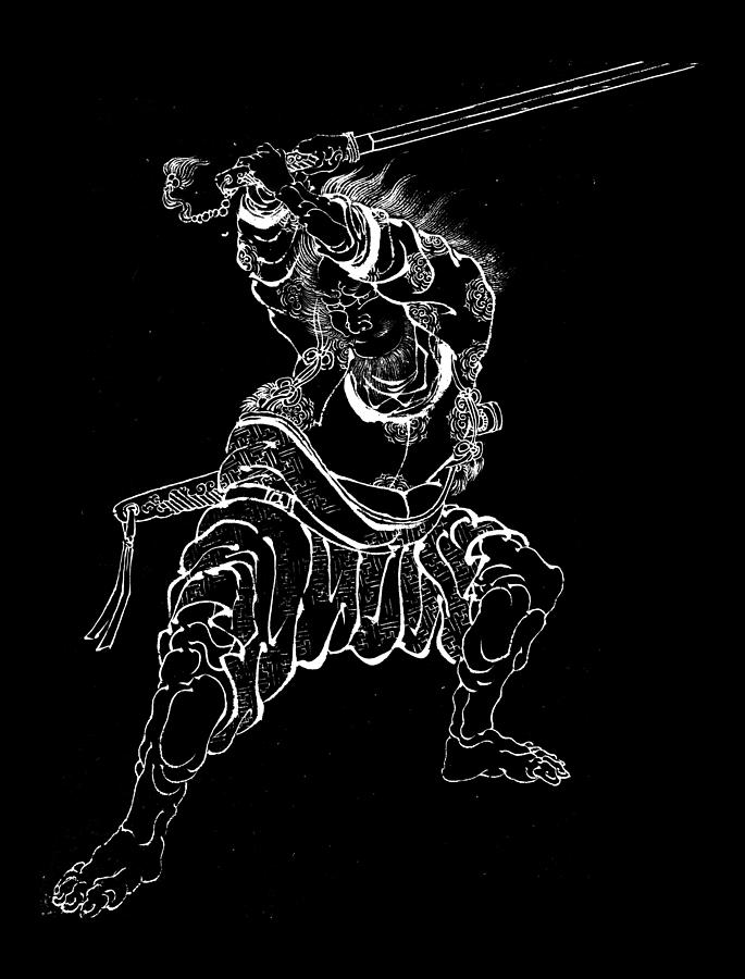 Rubino Samurai Sword Warrior Painting by Tony Rubino