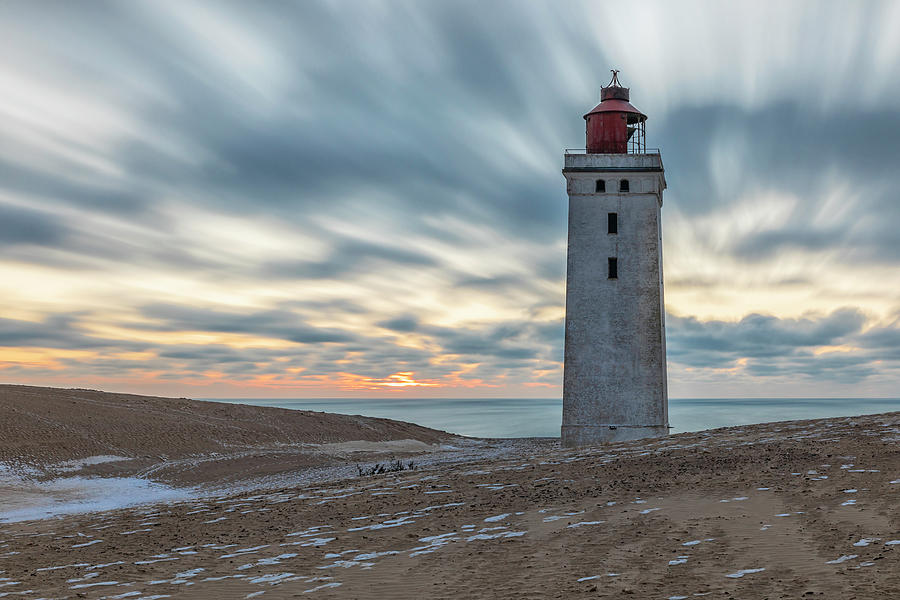 Rubjerg Knude Lighthouse-Blue hour Photograph by Mike Santis