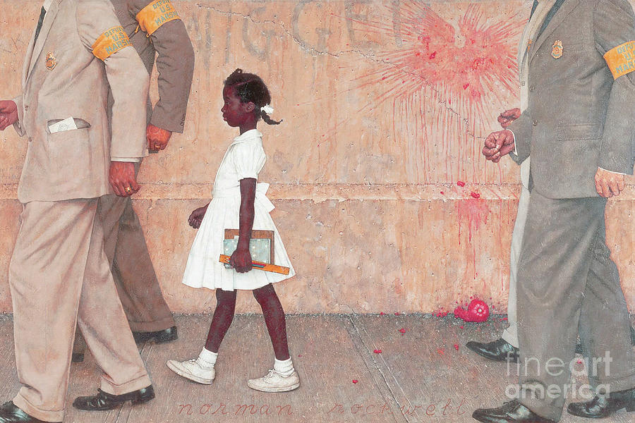 Ruby Bridges The Problem We All Live With Norman Rockwell Art Painting Painting by Michelle Sorenson
