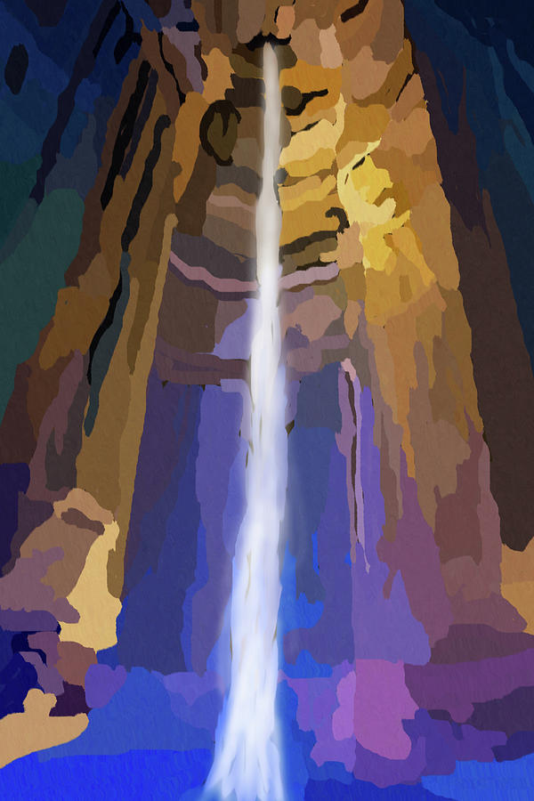 Ruby Falls Inside Lookout Mountain Digital Art