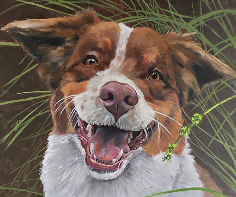Gail Chandler Painting - Ruby by Gail Chandler