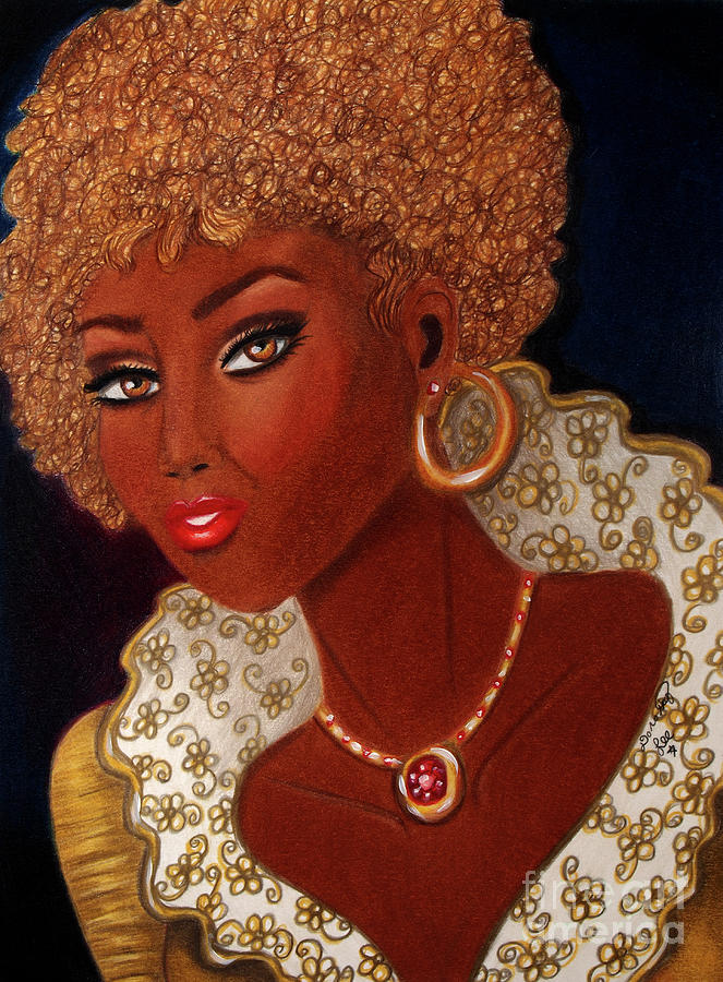 Ruby In Gold Painting by Dorothy Lee