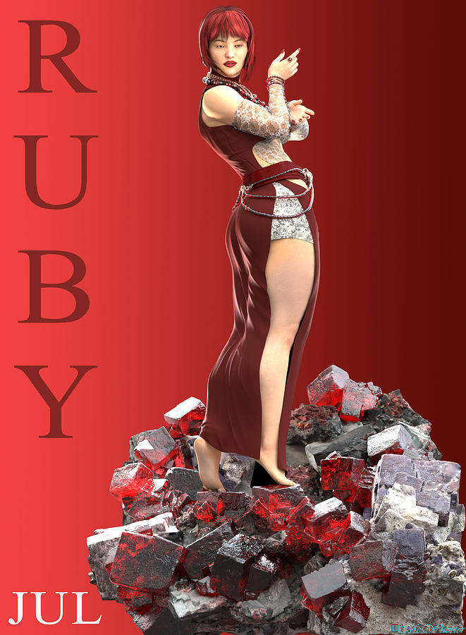 Ruby Digital Art by Williem McWhorter