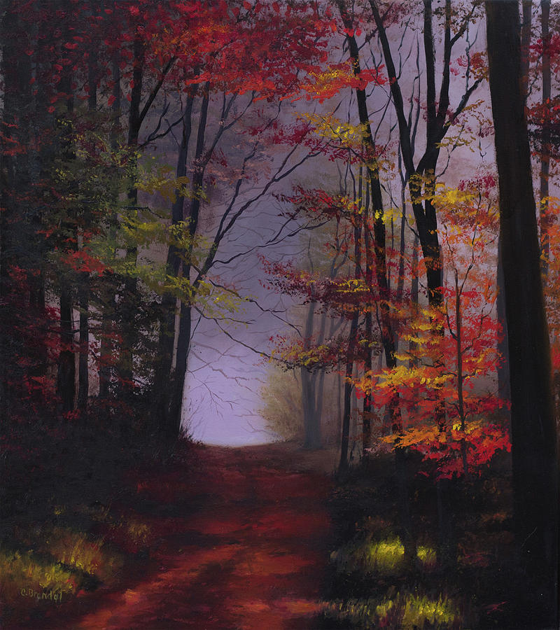 Ruby Woods Painting by Cecilia Brendel