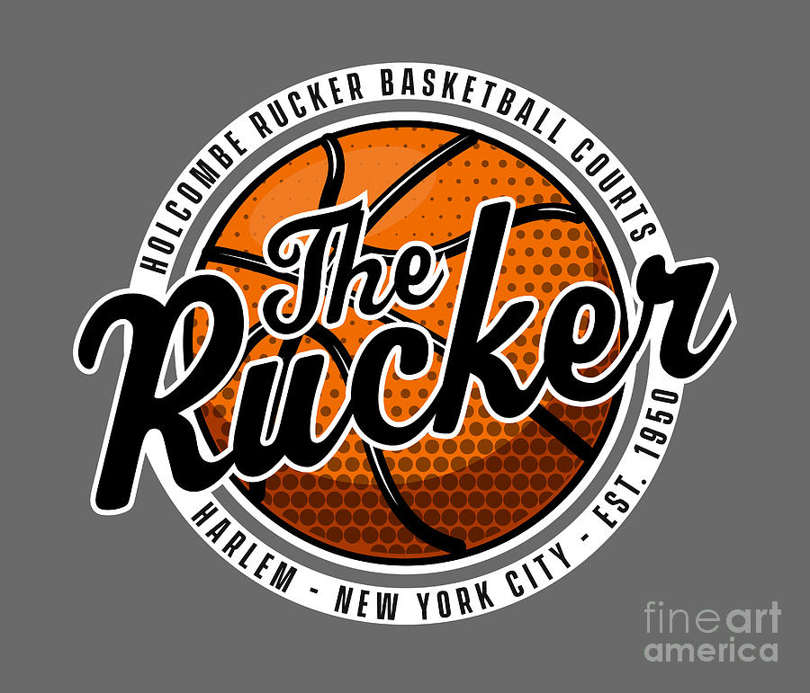 Rucker Park Retro Logo Digital Art by My Banksy Pixels