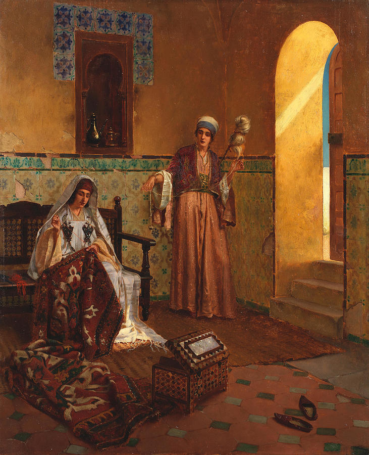 RUDOLF ERNST  The carpet makers Painting by Artistic Rifki