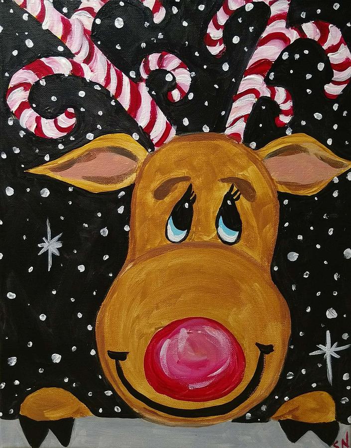 Rudolph Painting by Emerald Wave - Fine Art America