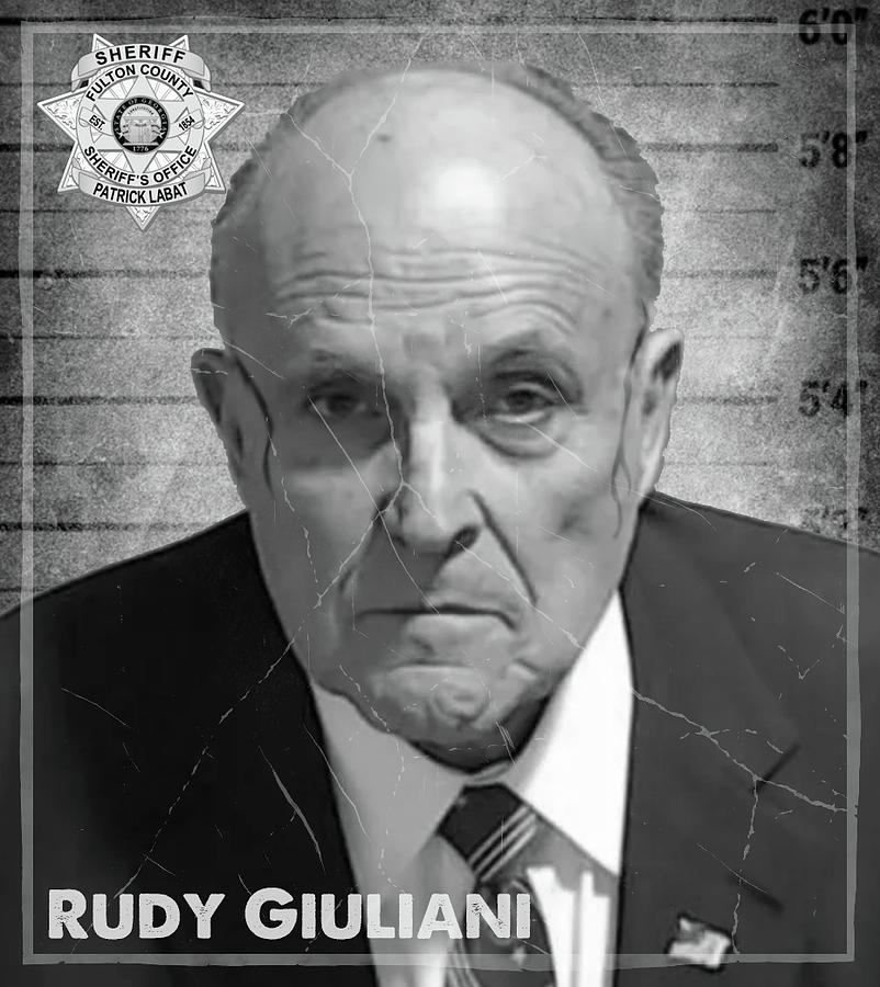 Rudy Giuliani Mug Shot Mixed Media by Russell Pierce - Fine Art America