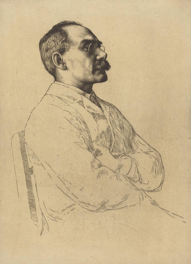 Rudyard Kipling Drawing by William Strang - Fine Art America