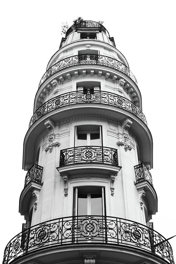 Rue de Hanovre Flatiron Balconies Photograph by Ron Berezuk