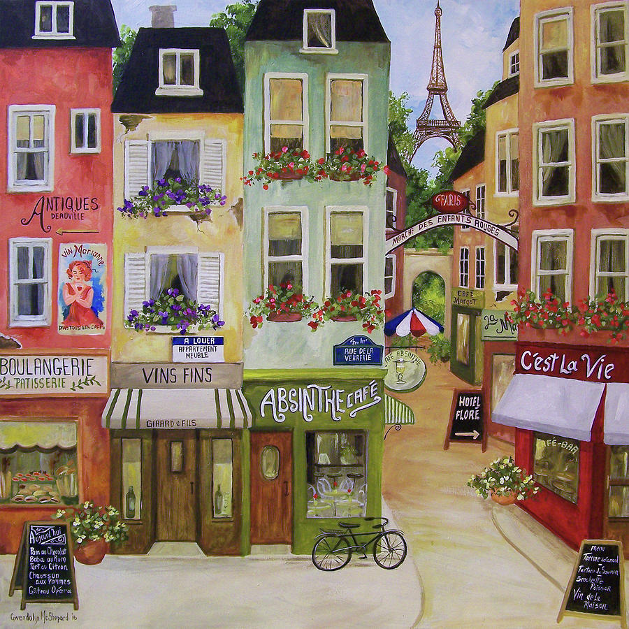 Rue De La Verrerie Painting by Gwendolyn McShepard - Fine Art America