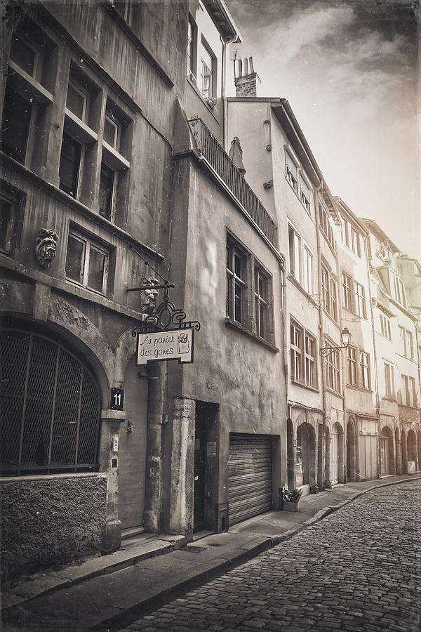 Rue St Georges Vieux Lyon France Vintage Photograph