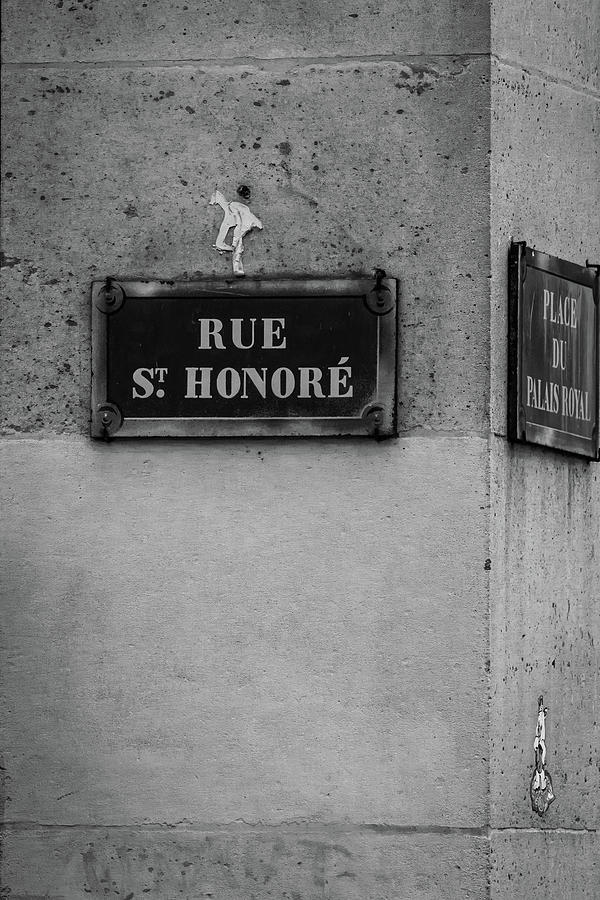 Rue St. Honore  Photograph by James L Bartlett