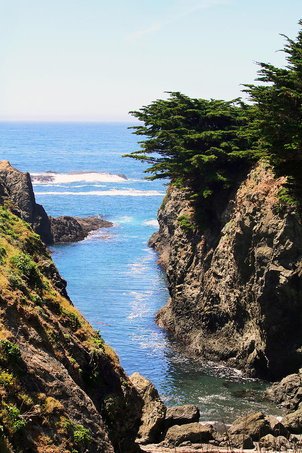 Rugged Cliffs at Point Cabrillo Light Photograph by Art Block ...