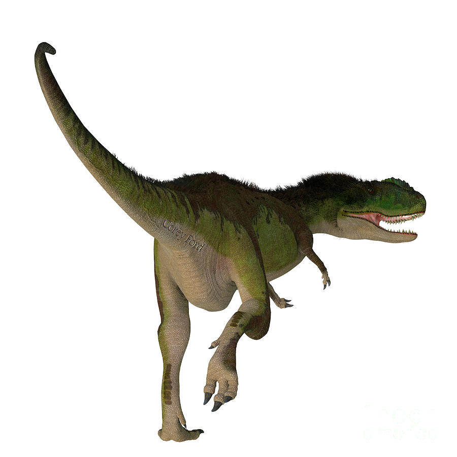 Rugops Dinosaur Tail Digital Art by Corey Ford