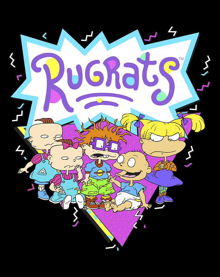 RugRats Group Shot Retro Geometric Logo Digital Art by Frank Nguyen