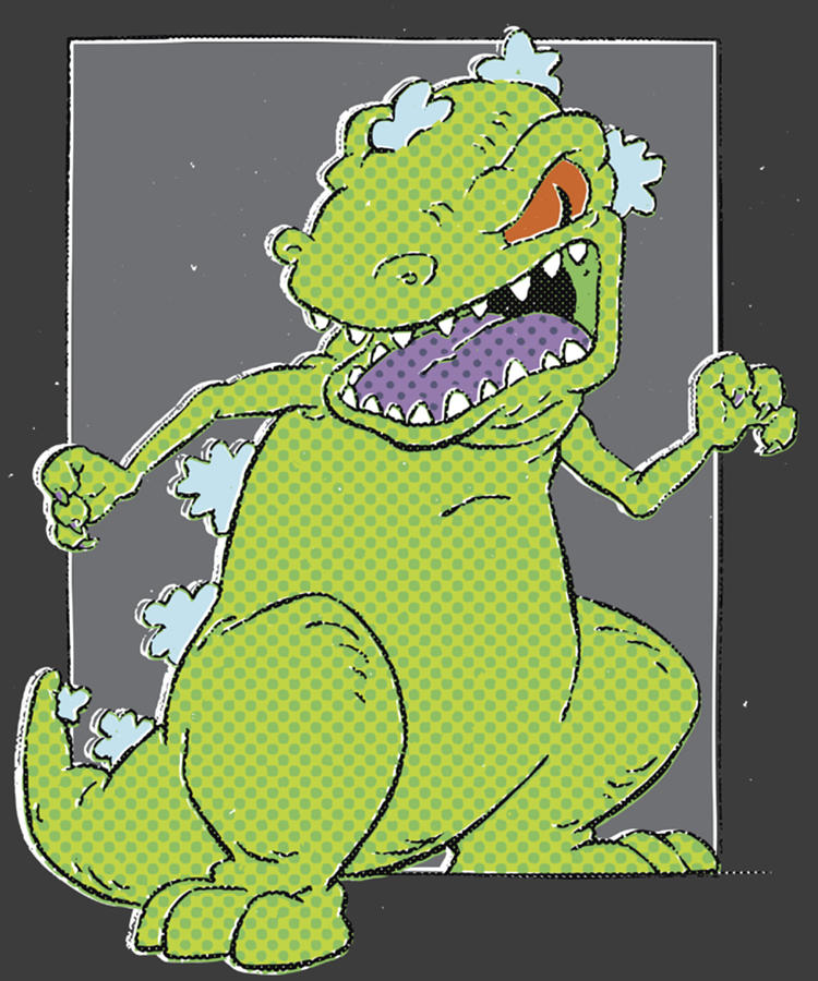 Rugrats Reptar Square Pop Art Poster Digital Art by Phai Bui - Fine Art ...