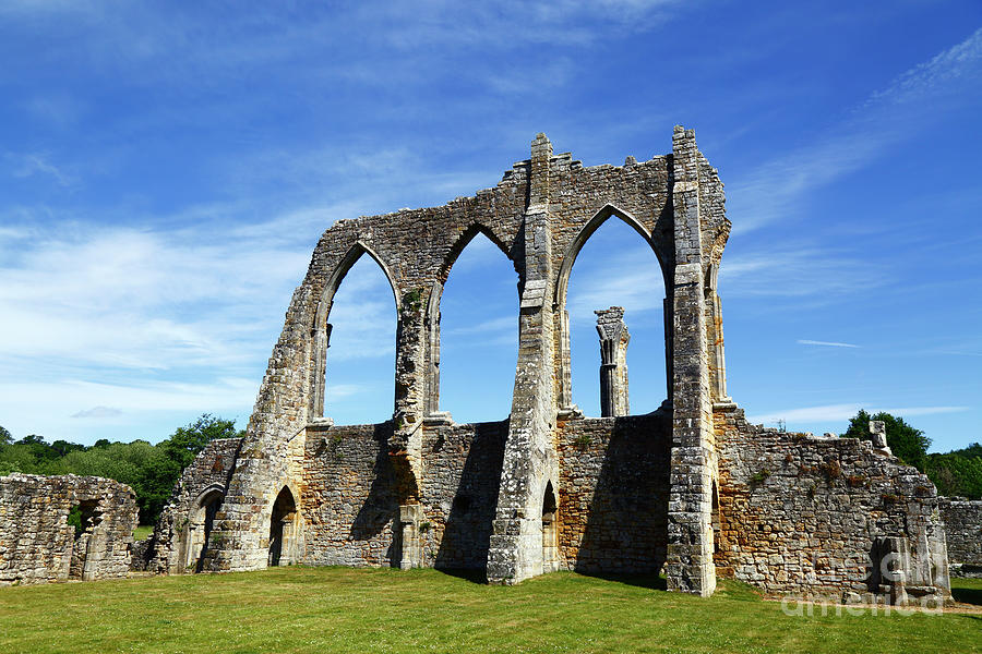 Ruined church at Bayham Abbery England Photograph by James Brunker