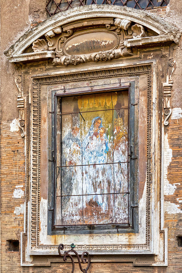 Ruined Madonna Aedicula  Photograph by Fabrizio Troiani