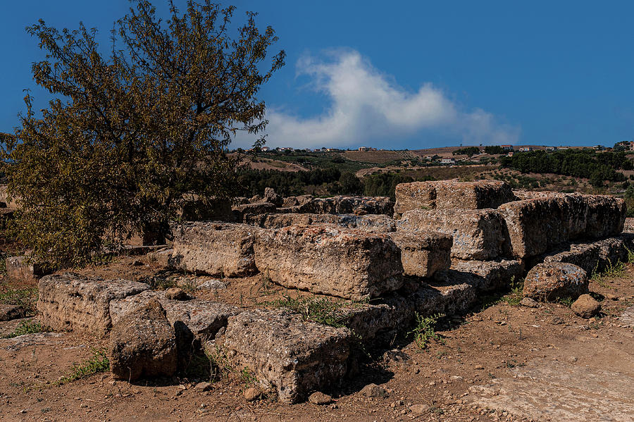 Ruins at Agrigento in Sicily, the most beautiful city inhabited by man