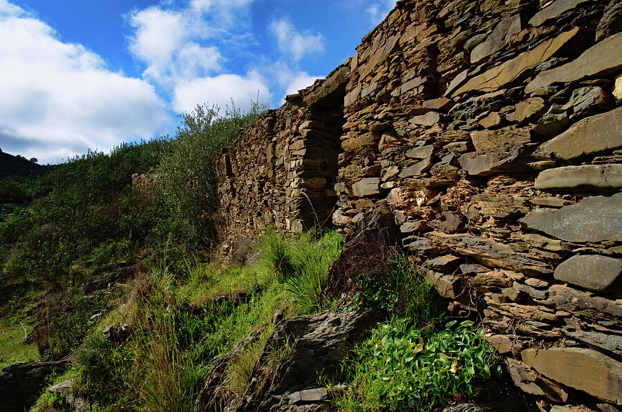Ruins of a schist cottage in Alentejo Photograph by Angelo DeVal