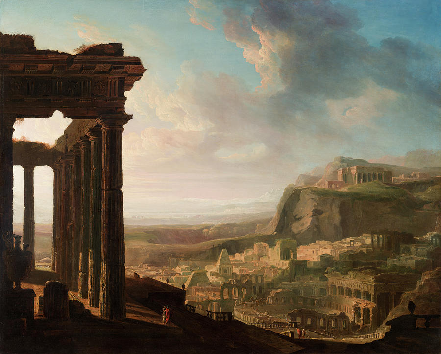 Landscape Painting - Ruins of an Ancient City by John Martin
