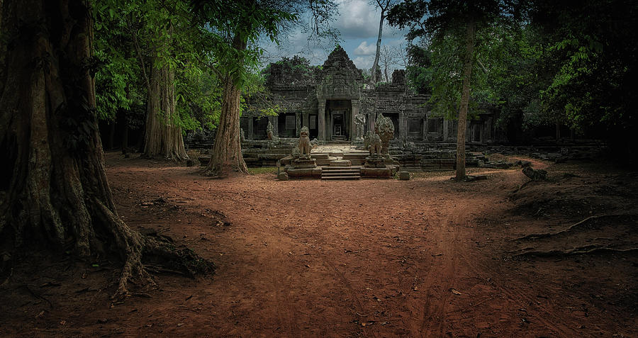 Ruins Of Ancient Preah Khan Temple In Angkor, Siem Reap, Cambodi Photograph