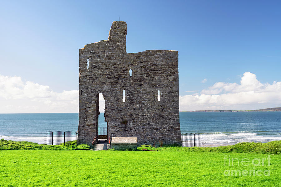 Ruins of Ballybunion castle in County Kerry, Ireland. Photograph by Elena Elisseeva