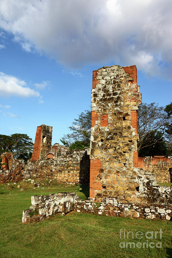 Ruins of Panama La Vieja Photograph by James Brunker