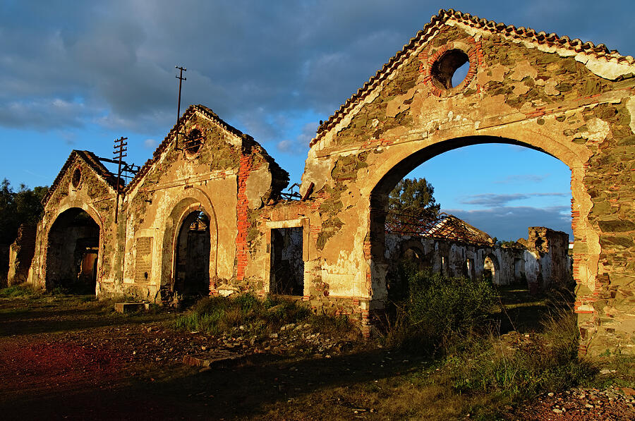 Ruins of the abandoned mine of Sao Domingos. Portugal Photograph by Angelo DeVal