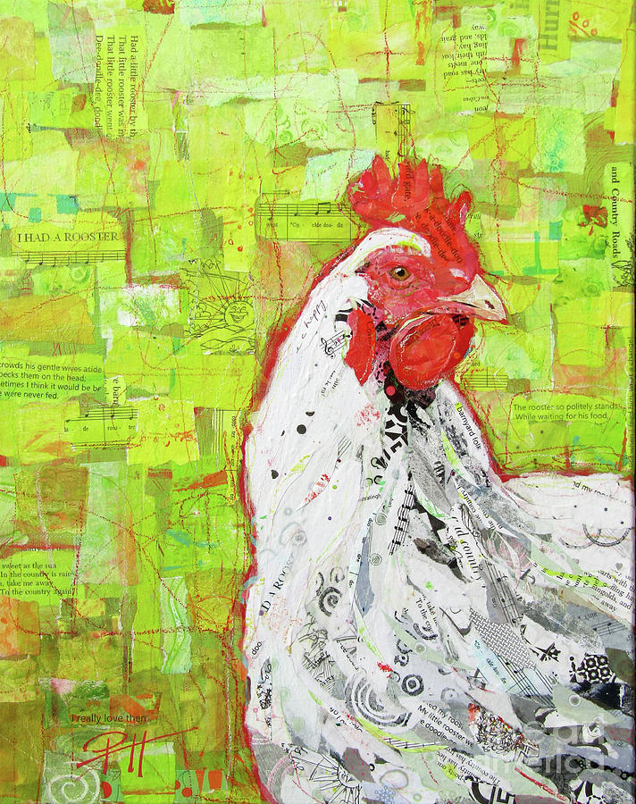 Ruler of the Roost Mixed Media by Patricia Henderson